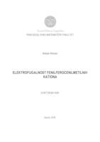 Elektrofugalnost fenilferocenilmetilnih kationa