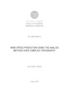 Wind speed prediction using the analog method over complex topography