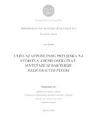 Utjecaj afinitetnog privjeska na svojstva adenilosukcinat-sintetaze iz bakterije Helicobacter pylori