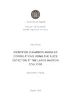 Identified di-hadron angular correlations using the ALICE detector at the Large Hadron Collider