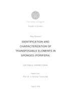 Identification and characterization of transposable elements in sponges (Porifera)