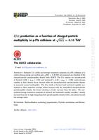 J/ψ production as a function of charged-particle multiplicity in p-Pb collisions at √sNN = 8.16 TeV