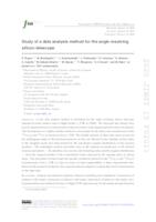 Study of a data analysis method for the angle resolving silicon telescope