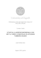 Utjecaj 4-hidroksinonenala na HIF-1α I NRF2 u razvoju malignosti tumora dojke