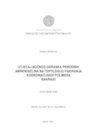 Utjecaj bočnog ogranka prirodnih aminokiselina na topologiju pakiranja koordinacijskih polimera bakra(II)