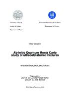 Ab-initio Quantum Monte Carlo study of ultracold atomic mixtures