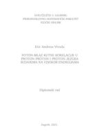 Foton-mlaz kutne korelacije u proton-proton i proton-jezgra sudarima na visokim energijama