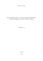 Demografske pojave i procesi na području Brodsko-posavske županije od 1857. do 2011. godine