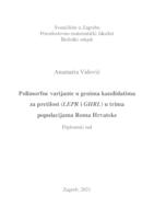 Polimorfne varijante u genima kandidatima za pretilost (LEPR i GHRL) u trima populacijama Roma Hrvatske