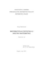 prikaz prve stranice dokumenta Matematička statistika u nastavi matematike
