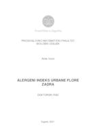 prikaz prve stranice dokumenta Alergeni indeks urbane flore Zadra