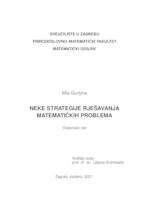 prikaz prve stranice dokumenta Neke strategije rješavanja matematičkih problema