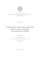 prikaz prve stranice dokumenta Polielektrolitni višesloj kitozan/poli(akrilna kiselina): priprava, bubrenje i samozacjeljivanje nanofilma
