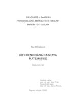 prikaz prve stranice dokumenta Diferencirana nastava matematike