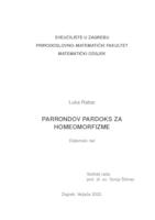 prikaz prve stranice dokumenta Parrondov paradoks za homeomorfizme