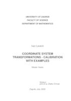prikaz prve stranice dokumenta Coordinate system transformations - calibration with examples