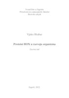 prikaz prve stranice dokumenta Proteini HOX u razvoju organizma