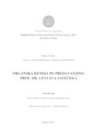 prikaz prve stranice dokumenta Organska kemija po predavanjima prof. dr. Gustava Janečeka