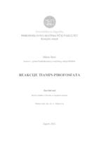 prikaz prve stranice dokumenta Reakcije tiamin-pirofosfata