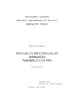 prikaz prve stranice dokumenta Parcijalne diferencijalne jednadžbe paraboličkog tipa