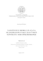 prikaz prve stranice dokumenta Nanočestice srebra i zlata na silaniziranom staklu kao čvrsti supstrati u SERS spektroskopiji