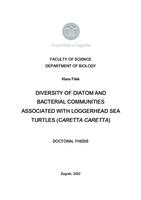 prikaz prve stranice dokumenta DIVERSITY OF DIATOM AND BACTERIAL COMMUNITIES ASSOCIATED  WITH LOGGERHEAD SEA TURTLES (CARETTA CARETTA)