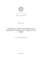 prikaz prve stranice dokumenta Clustering in neutron-rich light nuclei produced in reactions of 9Li beam on LiF target