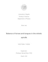 prikaz prve stranice dokumenta Balance of forces and torques in the mitotic spindle