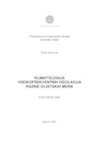 prikaz prve stranice dokumenta Klimatologija visokofrekventnih oscilacija razine svjetskih mora