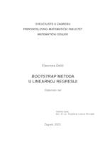 prikaz prve stranice dokumenta Bootstrap metoda u linearnoj regresiji