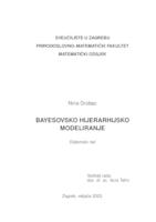 prikaz prve stranice dokumenta Bayesovsko hijerarhijsko modeliranje