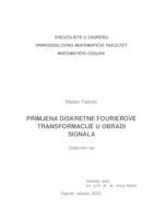 prikaz prve stranice dokumenta Primjena diskretne Fourierove transformacije u obradi signala