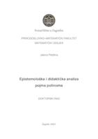 prikaz prve stranice dokumenta Epistemološka i didaktička analiza pojma polinoma