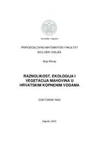 prikaz prve stranice dokumenta Raznolikost, ekologija i vegetacija mahovina u hrvatskim kopnenim vodama