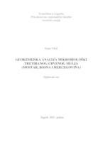 prikaz prve stranice dokumenta Geokemijska analiza mikrobiološki tretiranog crvenog mulja (Mostar, Bosna i Hercegovina)