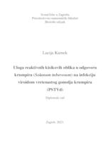 prikaz prve stranice dokumenta Uloga reaktivnih kisikovih oblika u odgovoru krumpira (Solanum tuberosum) na infekciju viroidom vretenastog gomolja krumpira (PSTVd)