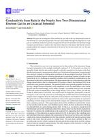 prikaz prve stranice dokumenta Conductivity Sum Rule in the Nearly Free Two-Dimensional Electron Gas in an Uniaxial Potential