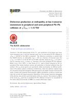 prikaz prve stranice dokumenta Dielectron production at midrapidity at low transverse momentum in peripheral and semi- peripheral Pb–Pb collisions at √sNN = 5.02 TeV
