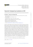 prikaz prve stranice dokumenta Asymmetric leptoquark pair production at LHC