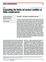 prikaz prve stranice dokumenta Expanding the limits of nuclear stability at finite temperature