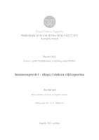 prikaz prve stranice dokumenta Imunosupresivi - uloga i sinteza ciklosporina