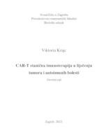 prikaz prve stranice dokumenta CAR-T stanična imunoterapija u liječenju  tumora i autoimunih bolesti