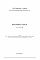 prikaz prve stranice dokumenta Red predavanja 2013./2014.