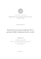 prikaz prve stranice dokumenta Računalno istraživanje kompleksa DNA i MntR proteina iz bakterije Bacillus subtilis