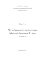 prikaz prve stranice dokumenta Morfološka raznolikost zlatnog vijuna (Sabanejewia balcanica) u Hrvatskoj