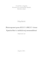 prikaz prve stranice dokumenta Heterogenost gena BZLF1 i BRLF1 virusa Epstein-Barr u infektivnoj mononukleozi