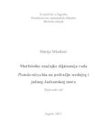 prikaz prve stranice dokumenta Morphological characteristics of diatoms Pseudo-nitzschia spp. from central and southern Adriatic Sea