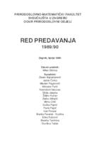 prikaz prve stranice dokumenta Red predavanja 1989/90