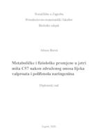 prikaz prve stranice dokumenta Metaboličke i fiziološke promjene u jetri miša C57BL6 nakon združenog unosa lijeka valproata i polifenola naringenina