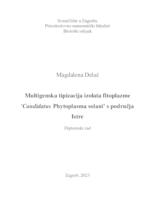prikaz prve stranice dokumenta Multigenska tipizacija izolata fitoplazme 'Candidatus Phytoplasma solani' s područja Istre